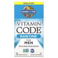 GARDEN OF LIFE - Vitamin Code RAW ONE for Men - 75 веган капсули
